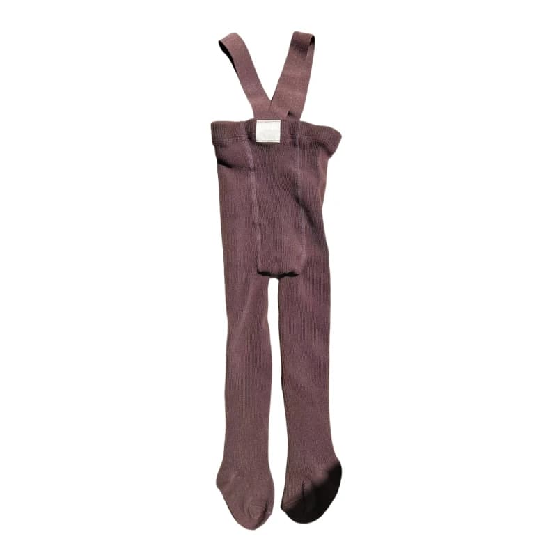 Cotton Elastic Suspender Tights for Girls