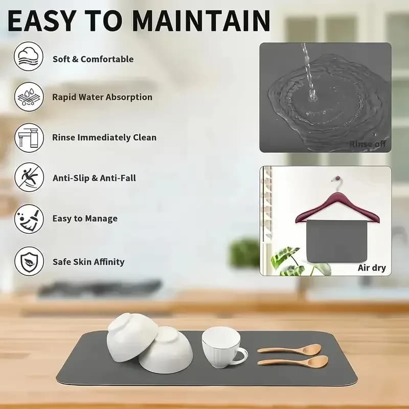 Pet Bowl Absorbent Nonslip Mat