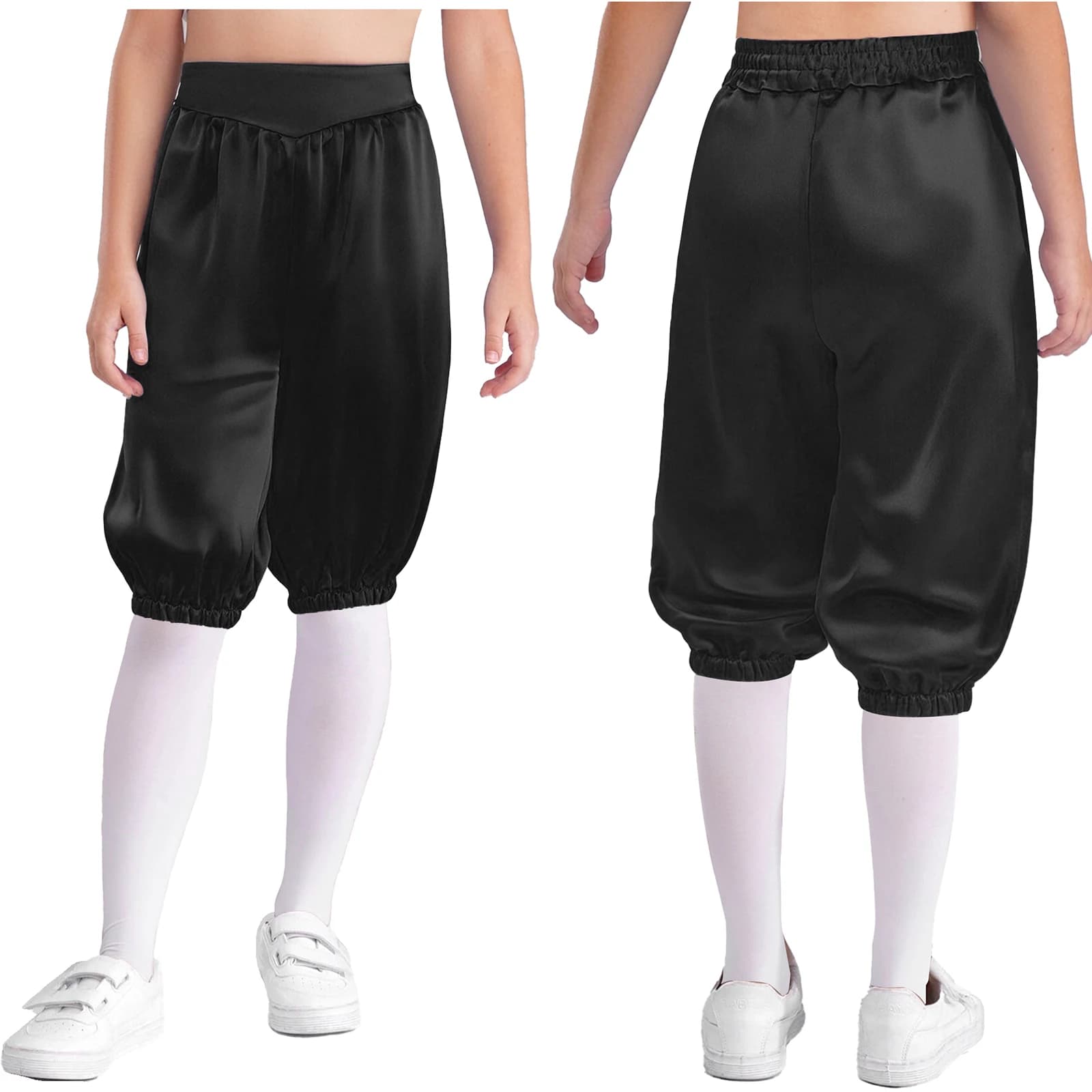Kids Medieval Capri Pants High Waist Lantern Style