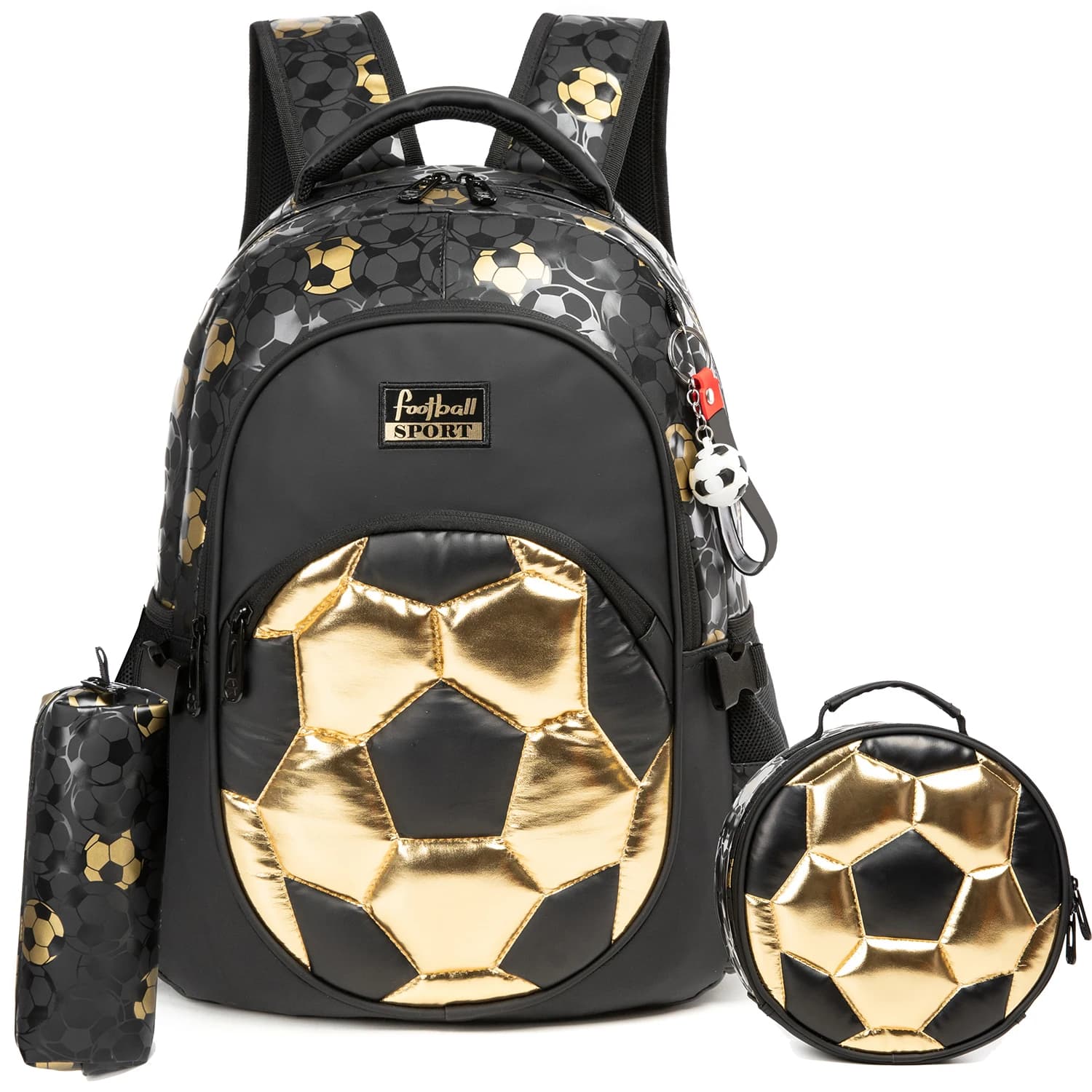 Boys School Backpack Set with Lunch Box and Pencil Case
