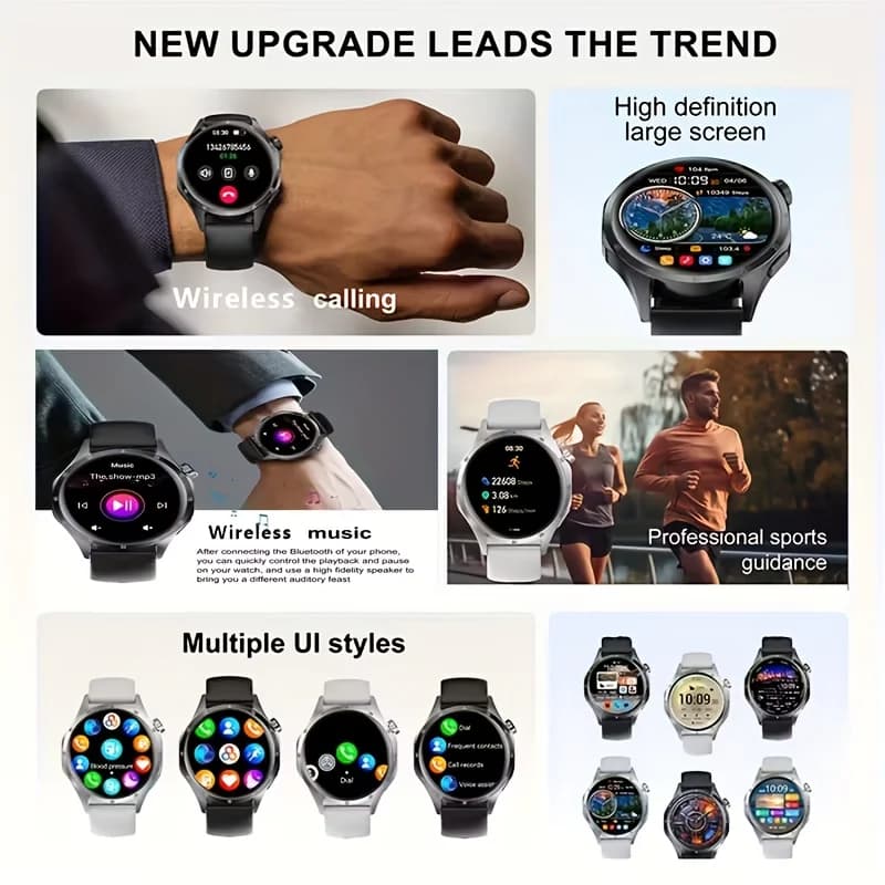 Smart Watch, 1.5-inch Touch Screen, Stylish Dot Strap, Sports Tracking, with Call Reminder/Message Reminder/Alarm Reminder