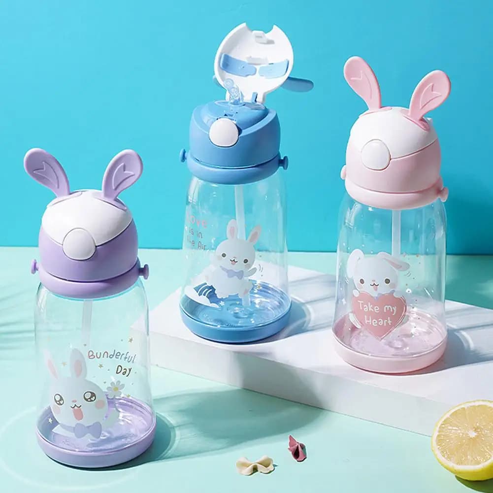 Kids Cartoon Sippy Cup with Straw