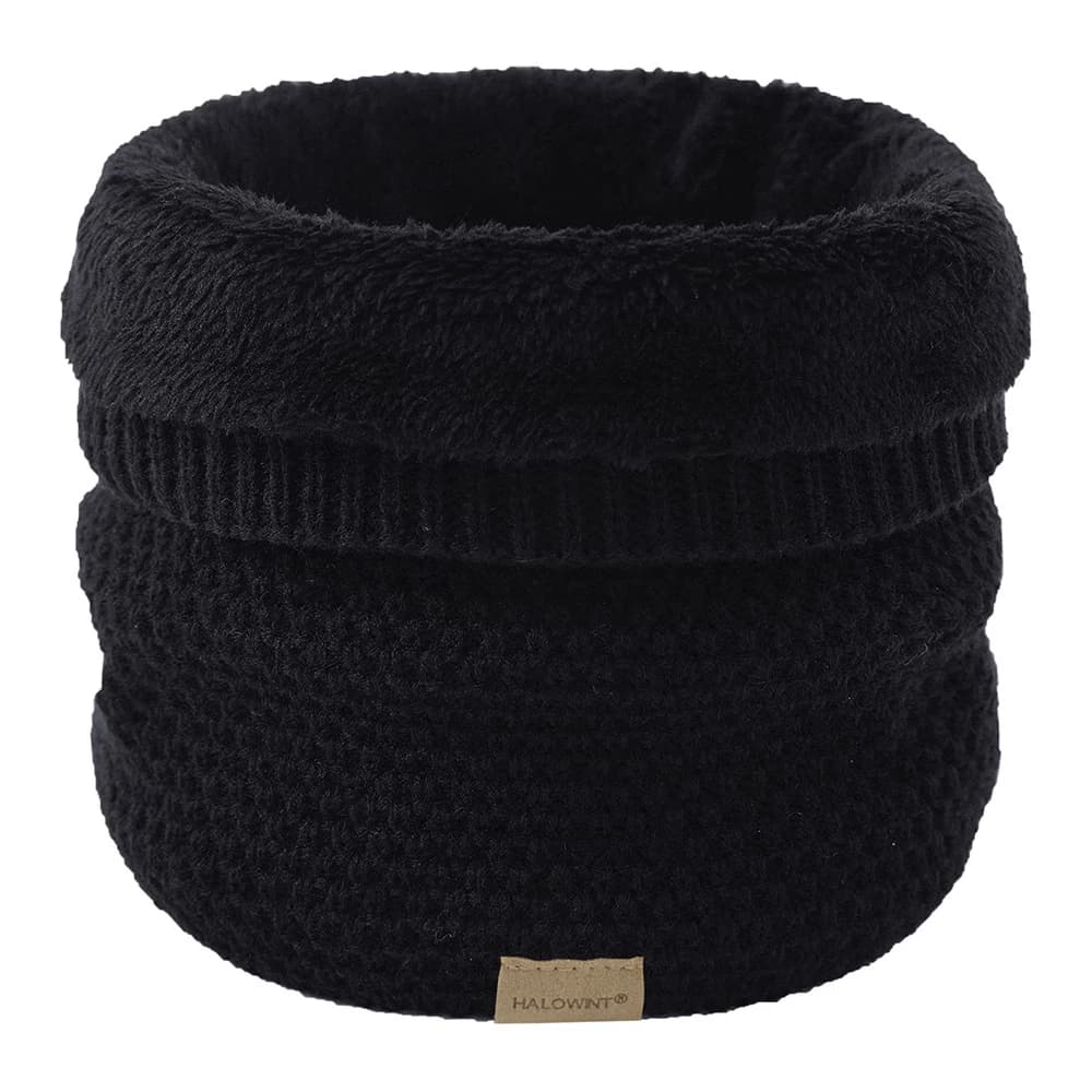 Knitted Brushed Ring Scarf