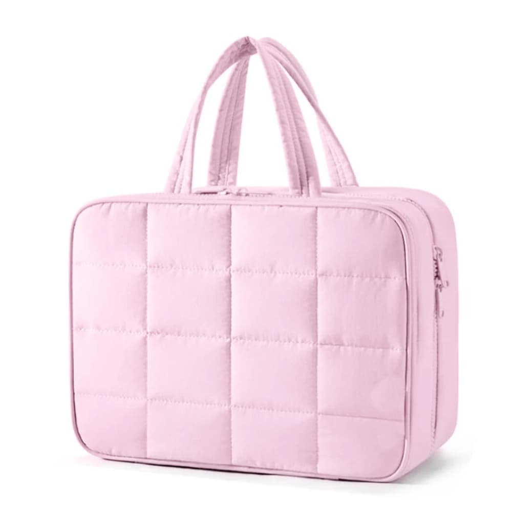 Toiletry Bag, Portable Hanging Storage Pouch with Hook, for Travel-Size Shampoo, Hairbrush Sets & Makeup Accessories