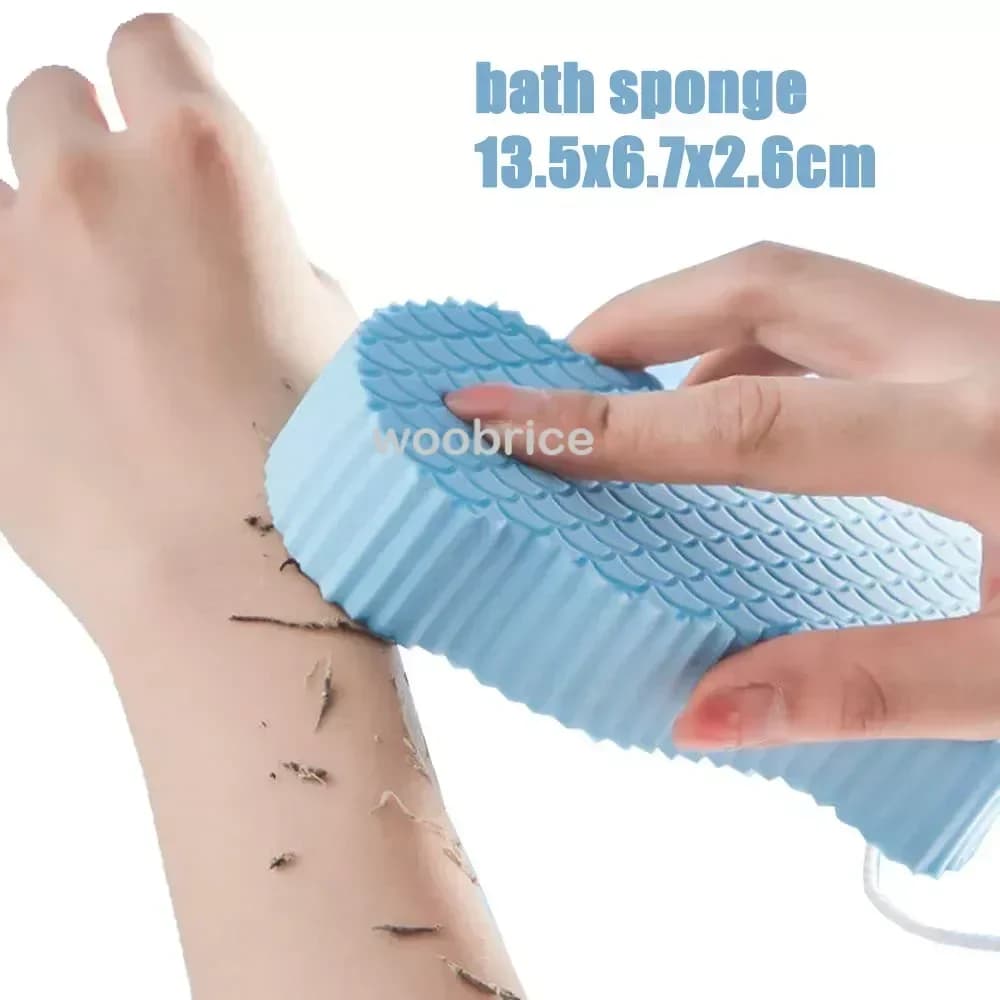 Non-Slip Massage Shower Mat with Exfoliating Brush