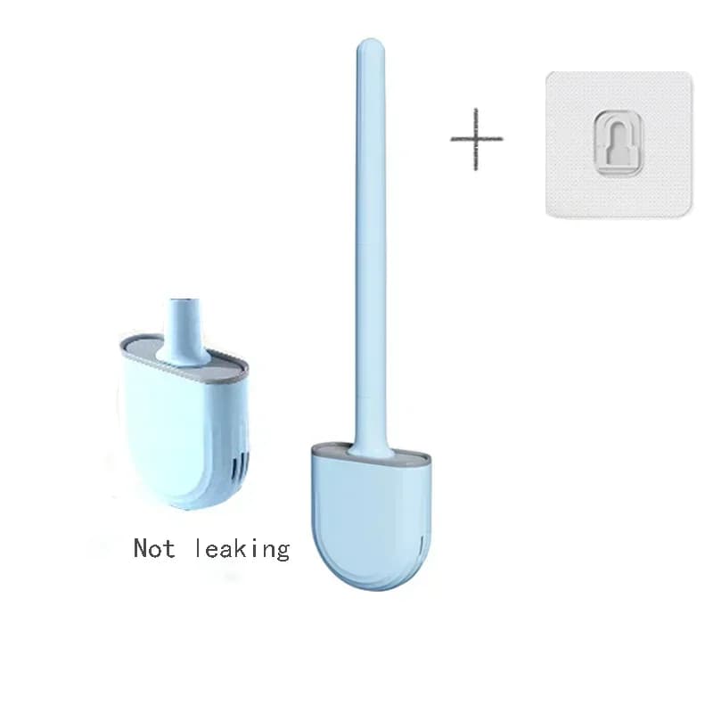 Silicone Toilet Brush with Wall Mount Holder