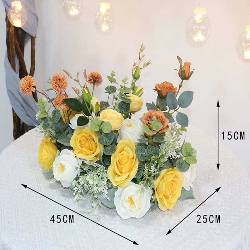 45cm Artificial Flower Wall Decoration Panel