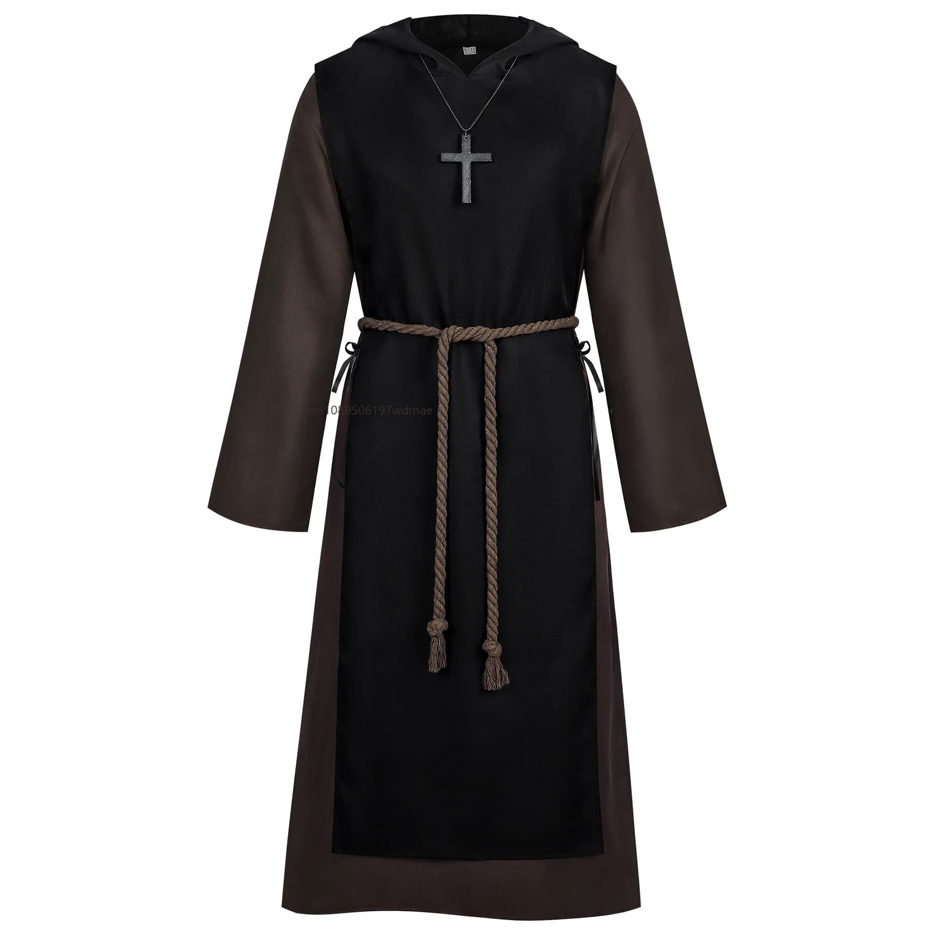 Men's Medieval Priest Cosplay Robe