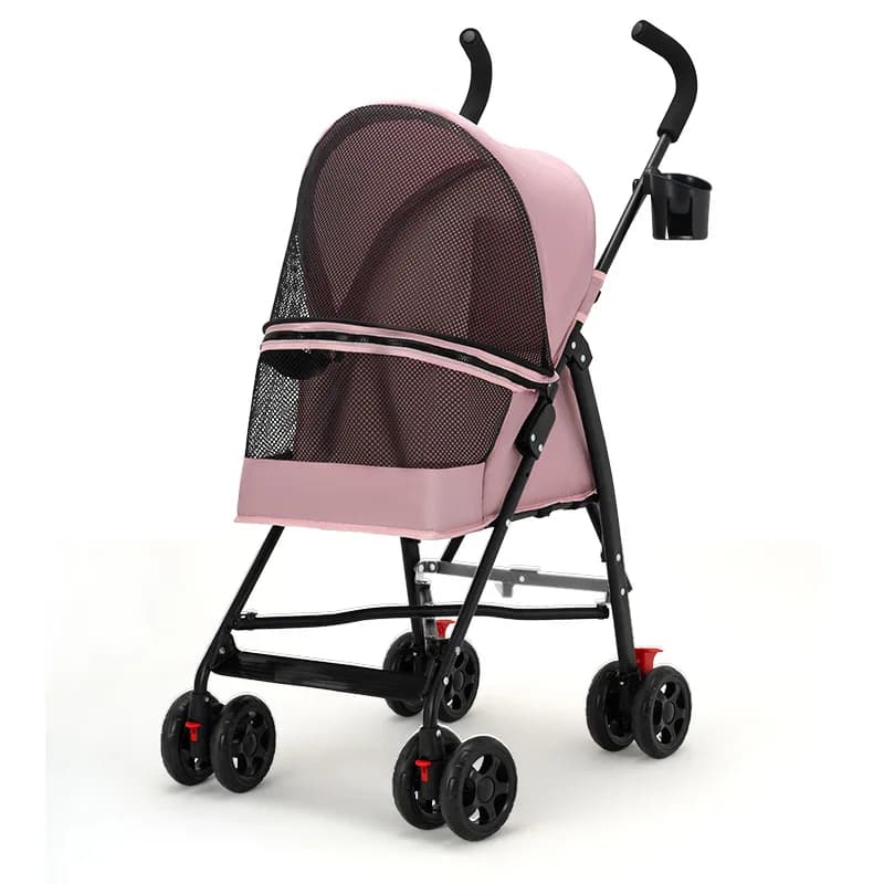 Pet Stroller, Cat Dog Stroller Cat Teddy Bear for Outdoor Activities Lightweight and Foldable Small Pet Dog