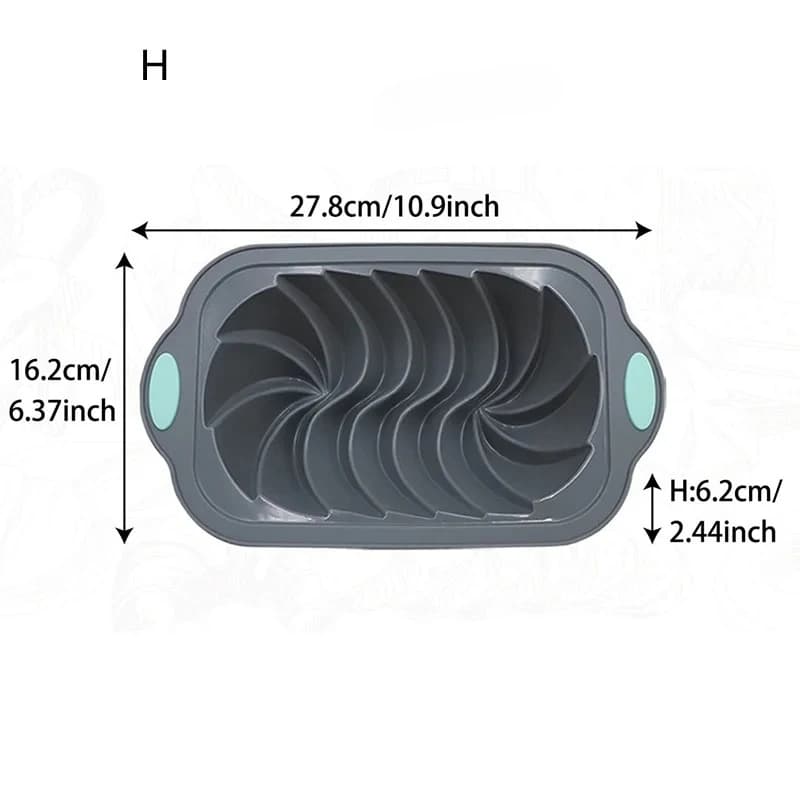 Silicone Bakeware Set with Assorted Cake Molds