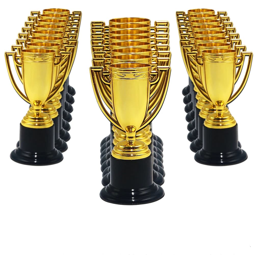 Gold Plastic Trophy Party Prizes