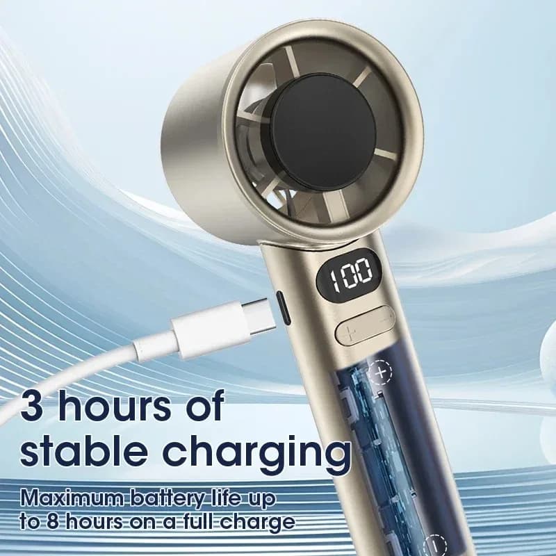 Mini Handheld Fan with 4 Speeds