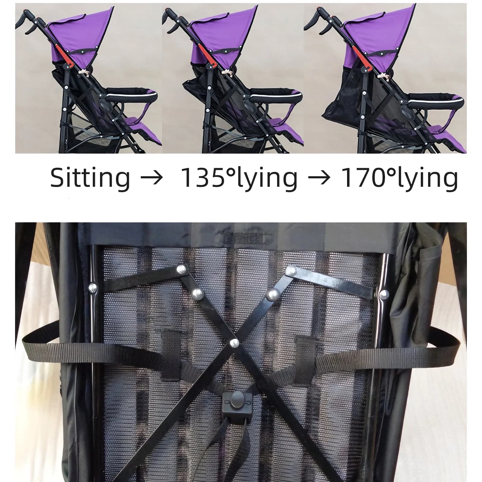 Universal Stroller Recline Adjustment Strap