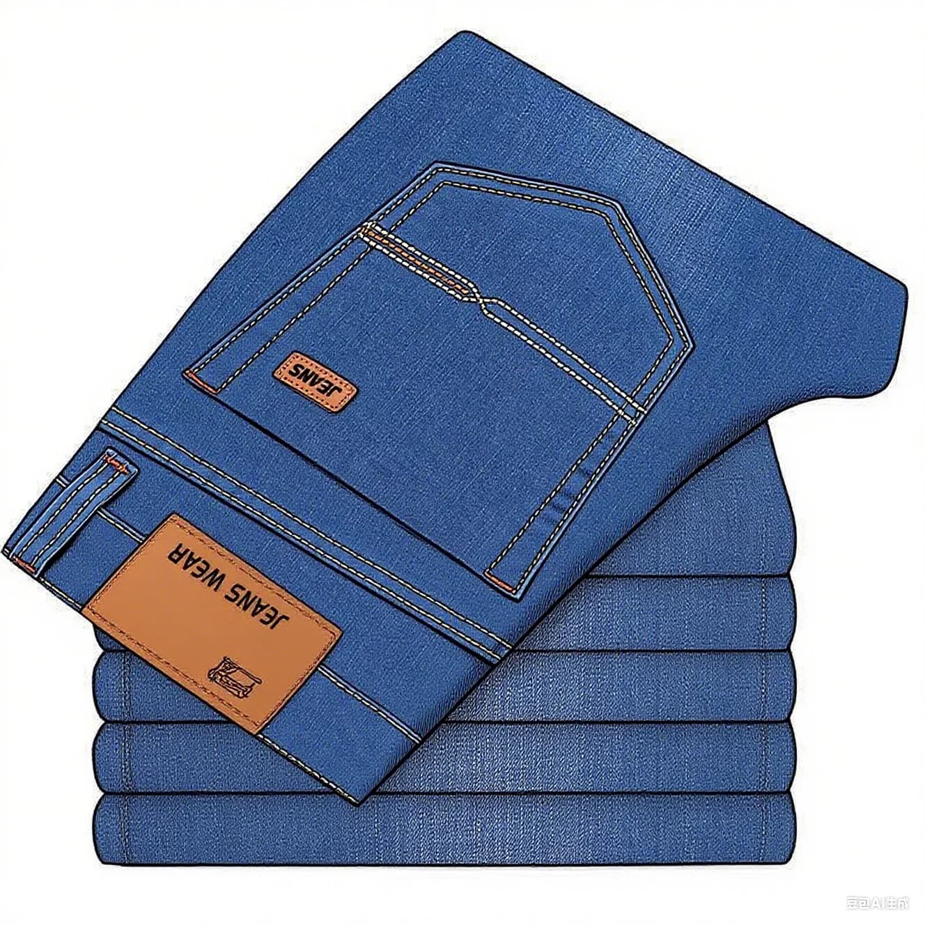 Men's Elastic Slim Fit Business Casual Jeans