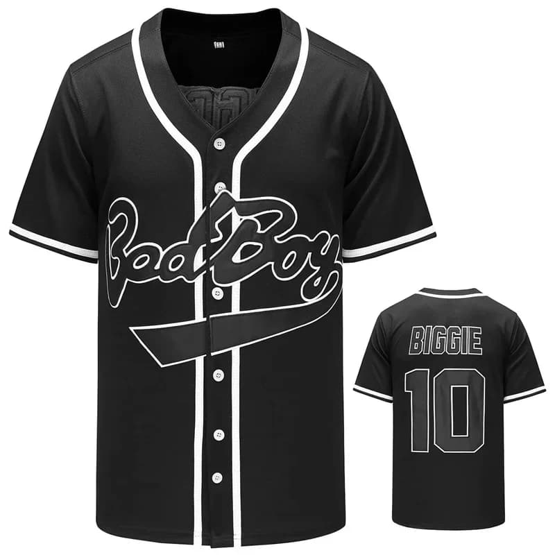 Bad Boy BIGGIE #10 Baseball Jersey