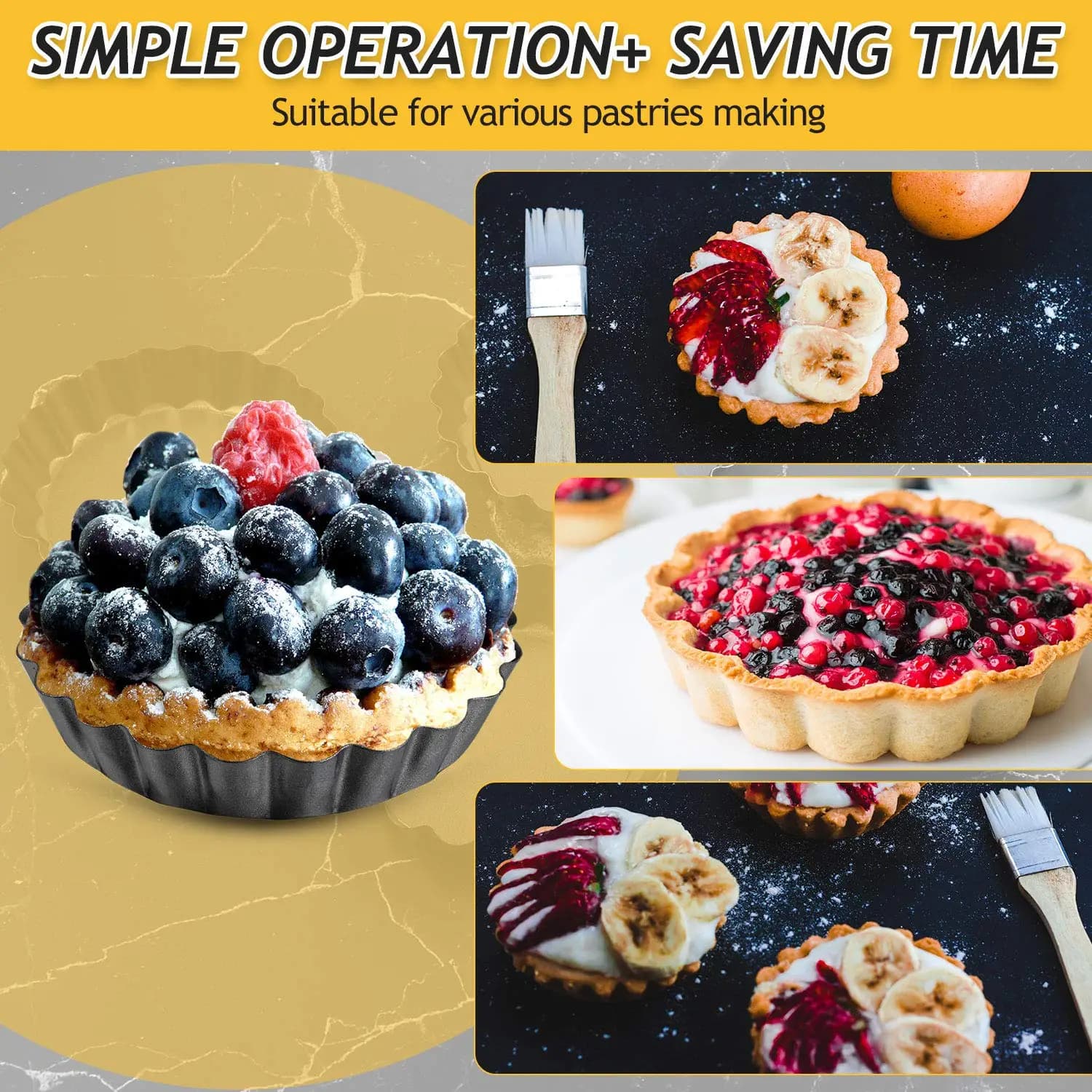 Mini Tart Pan with Removable Bottom
