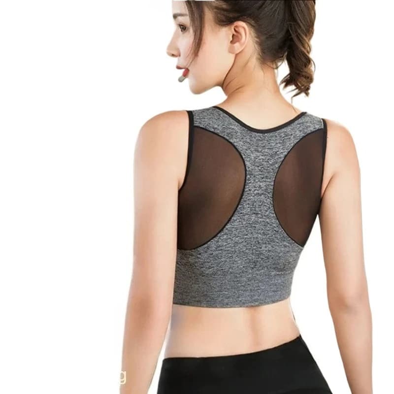 Women's Wireless Mesh Sports Bra