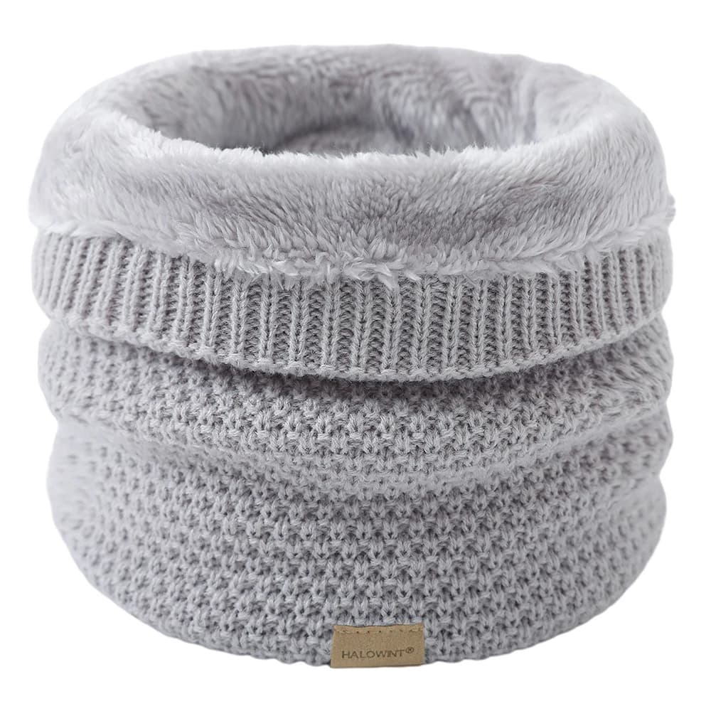 Knitted Brushed Ring Scarf
