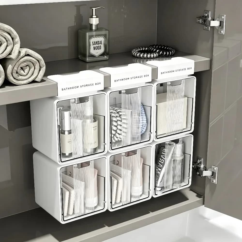Bathroom Mirror Cabinet with Cosmetic Storage