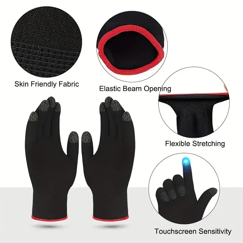 Breathable Anti-Slip Touchscreen Gloves