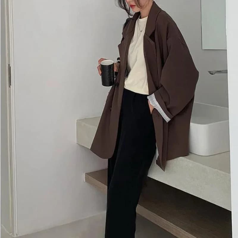 Women's Minimalist Solid Blazer