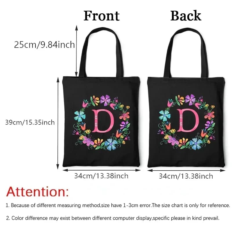Canvas Shopper Tote Bag