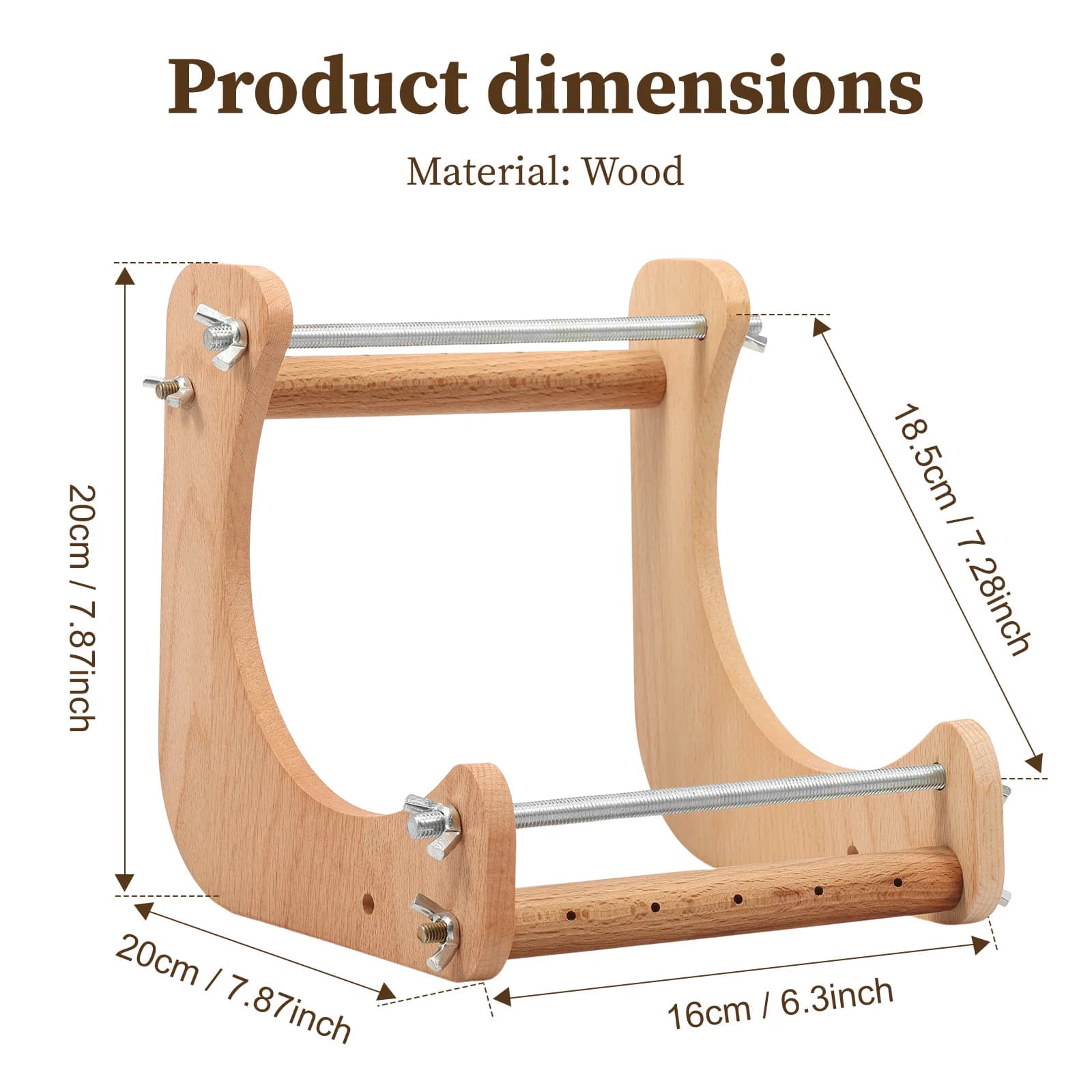 Adjustable Wood Beading Loom Weaving Kit