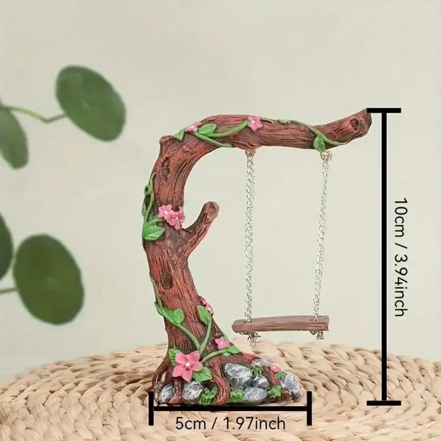 Pastoral Garden Decoration with Swings and Trees