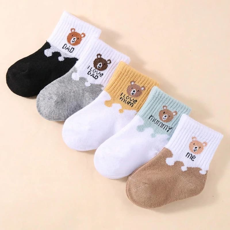Baby Low Cut Stretch Ankle Socks 5 Pairs