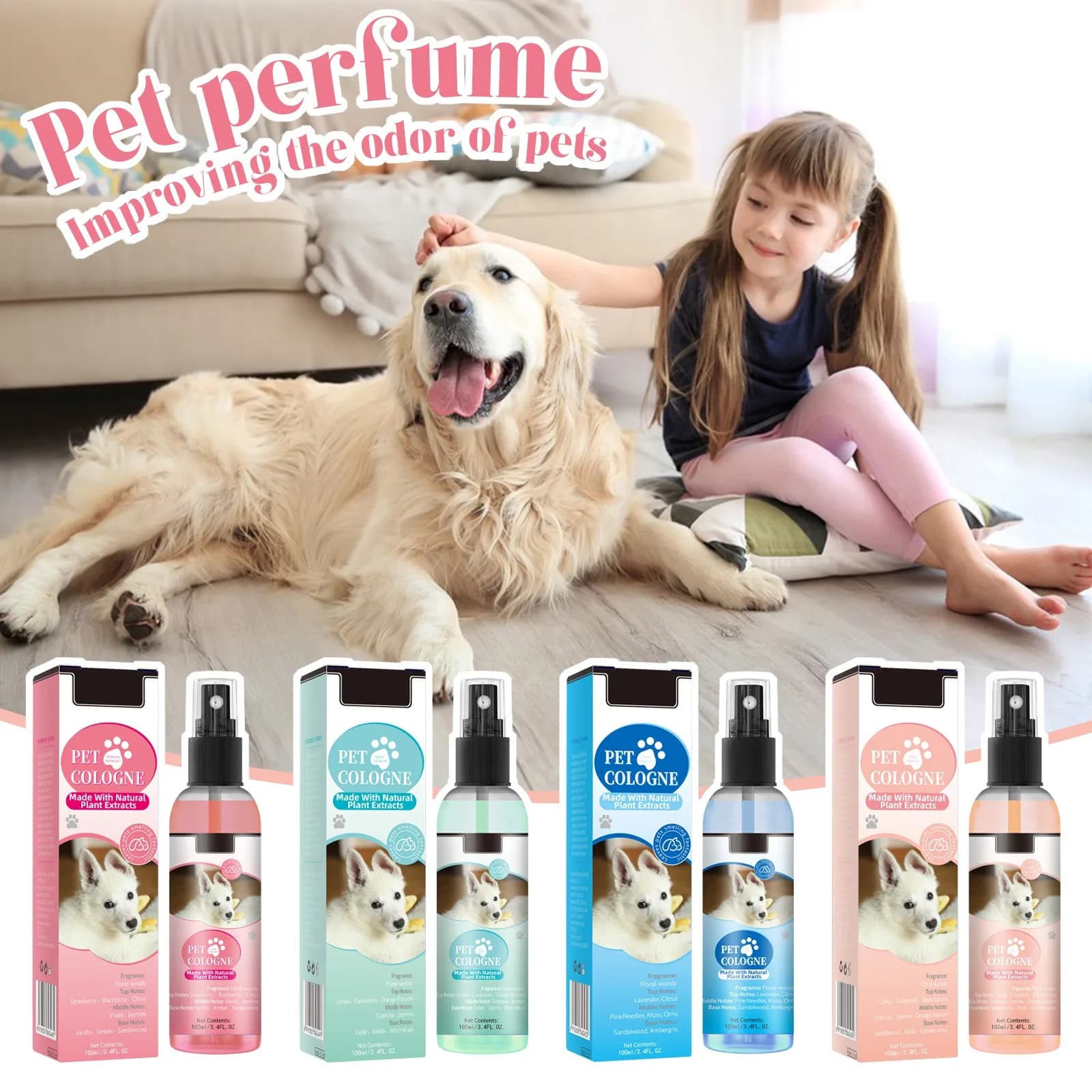 Dry Dog Odor Eliminator Spray