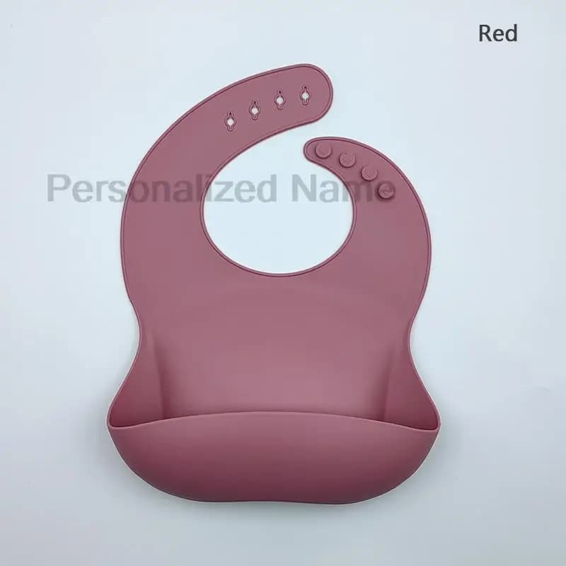 Silicone Baby Bib With Food Catcher Pocket