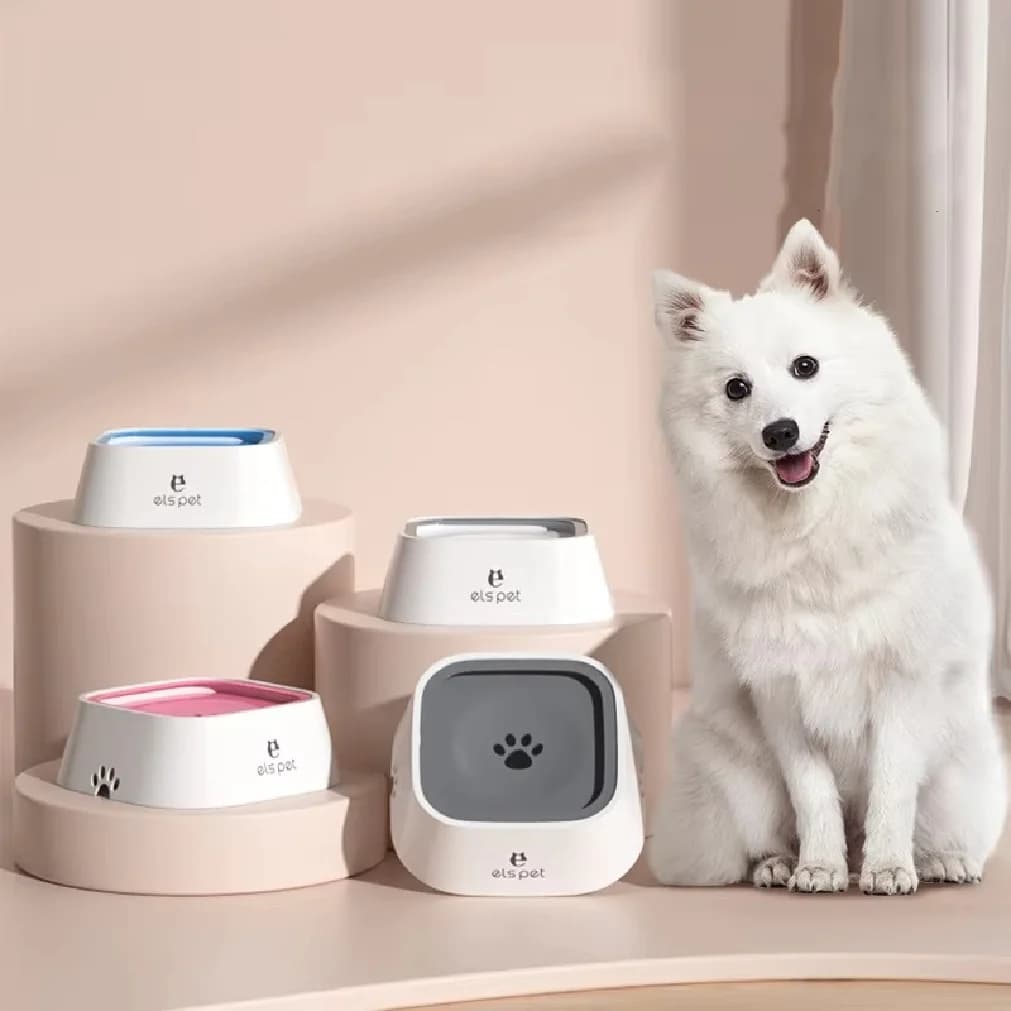 Anti-Spill Slow Water Bowl for Dogs and Cats