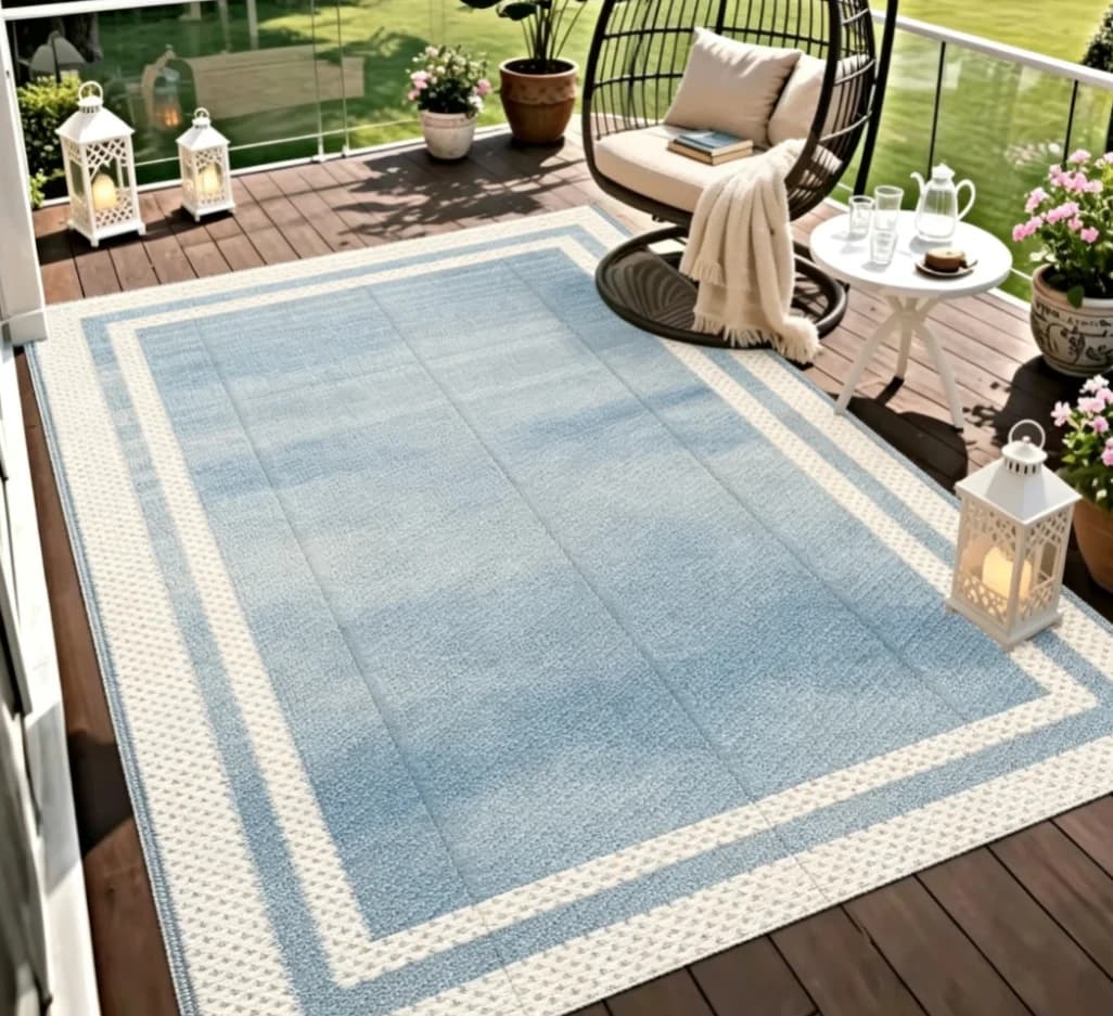 Reversible Woven Outdoor Patio Rug