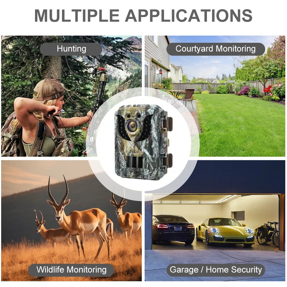 Trail Camera 16MP 1080P Infrared Night Vision