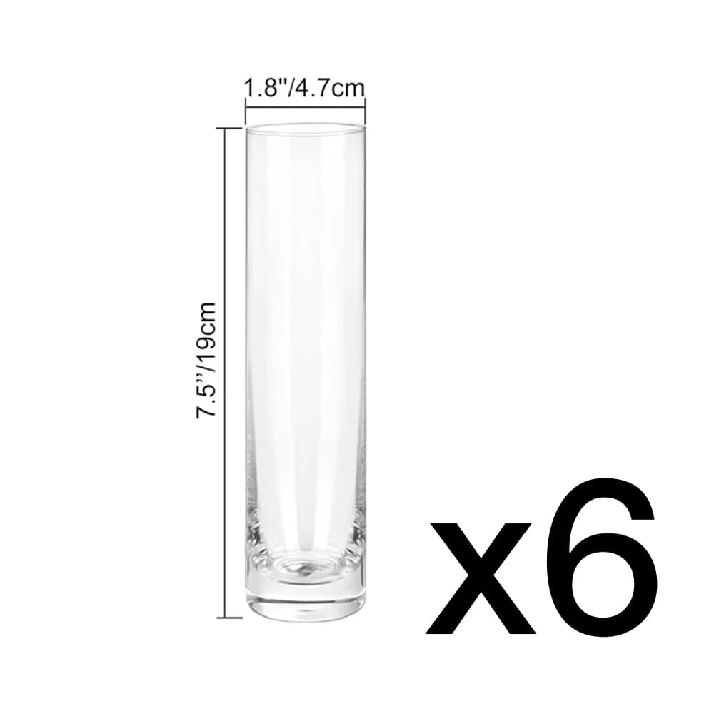 Glass Cylinder Bud Vases