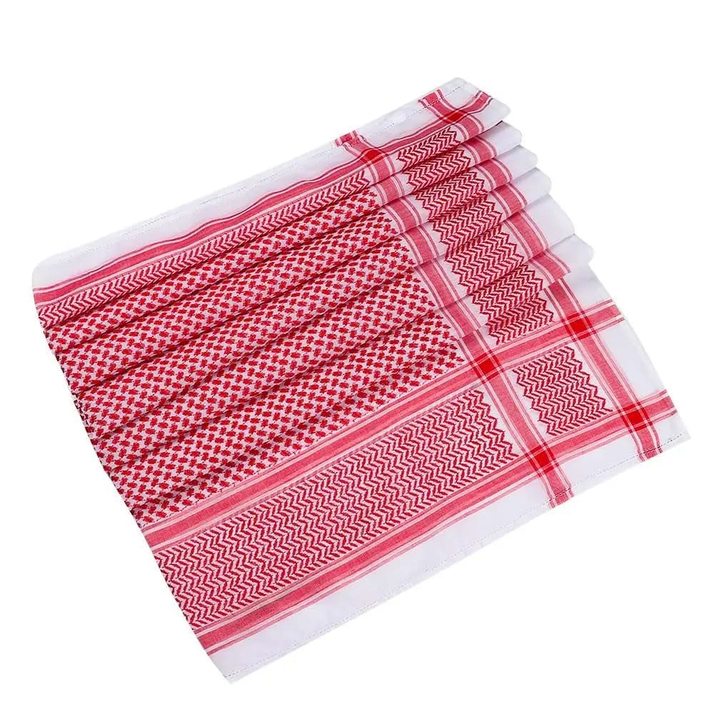 Plaid Shemagh Scarf with Aqel Rope