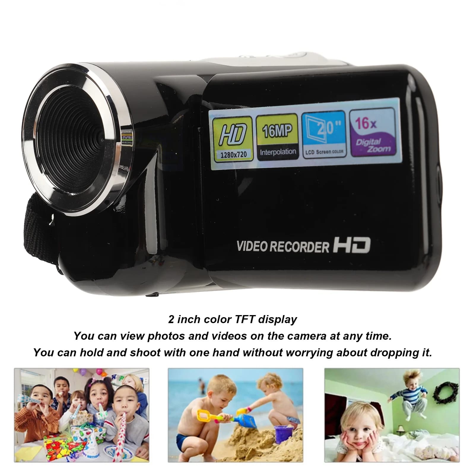 Handheld Digital Camcorder 16MP 1080P