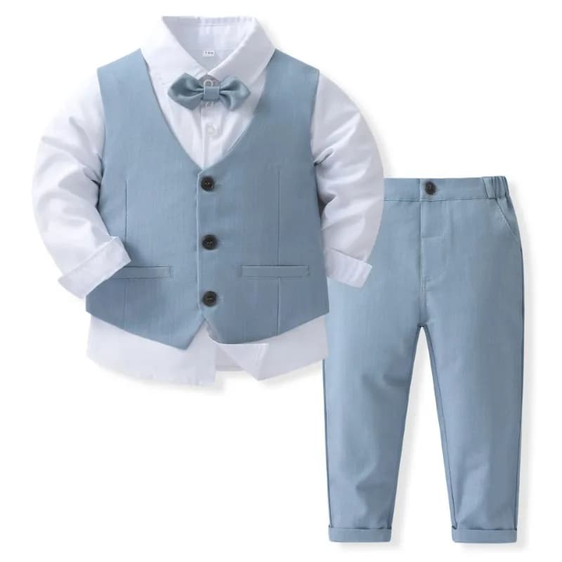 Kids Solid Formal Cotton Suit 1-6 Years
