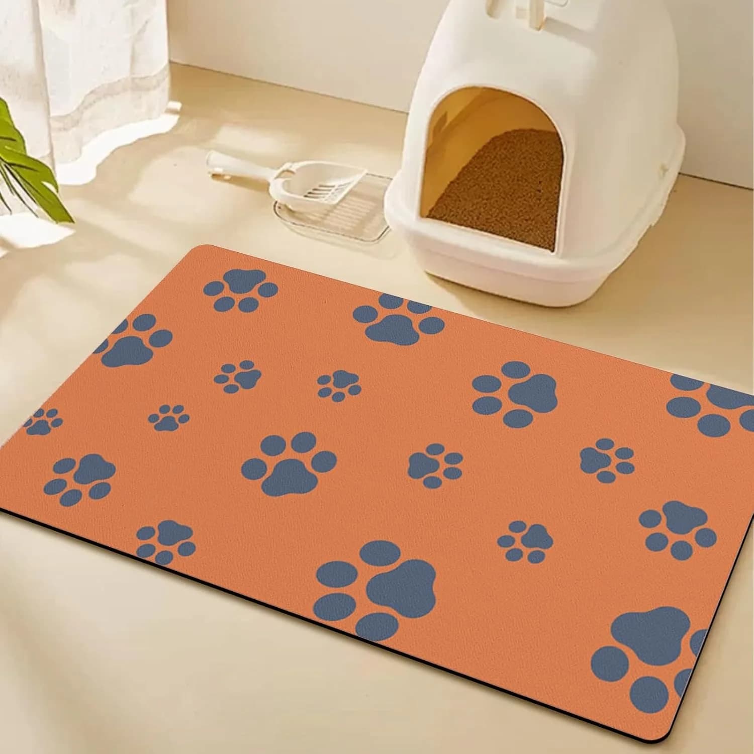 Absorbent Dog Food Bowl Mat