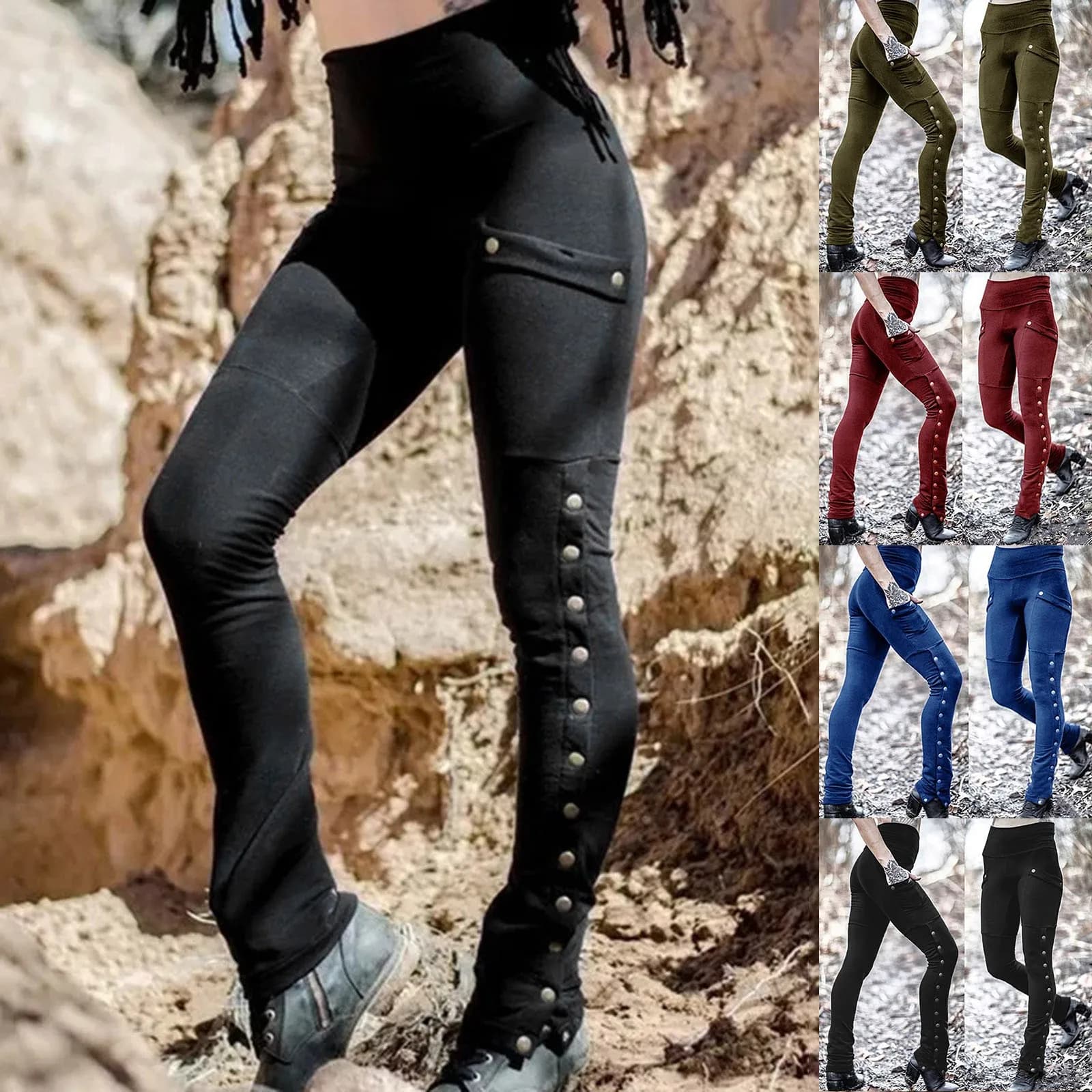 Women's High-Waisted Stretch Pencil Pants