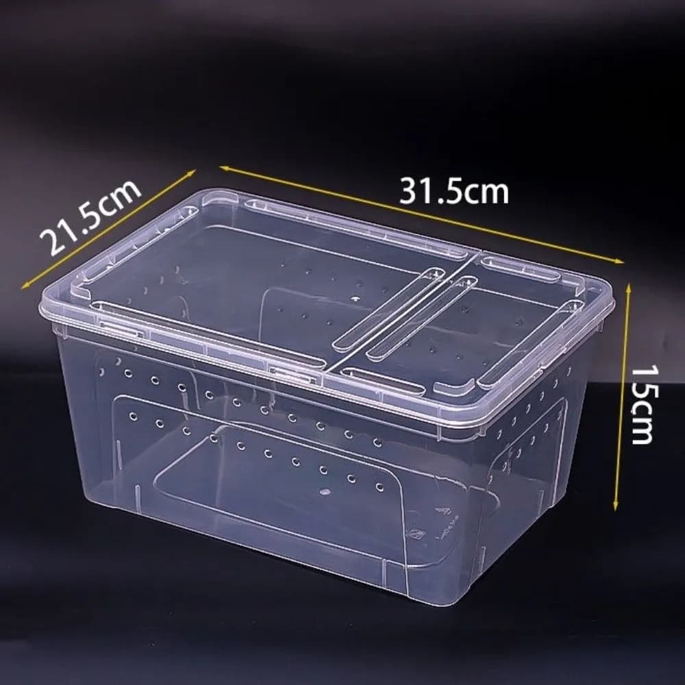 Transparent Stackable Reptile Breeding Terrarium With Ventilation