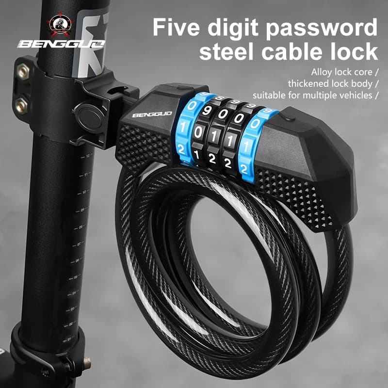 Bike Cable Lock with Password Protection