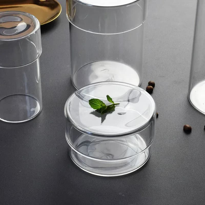 Glass Canisters Set of 4 with Lids