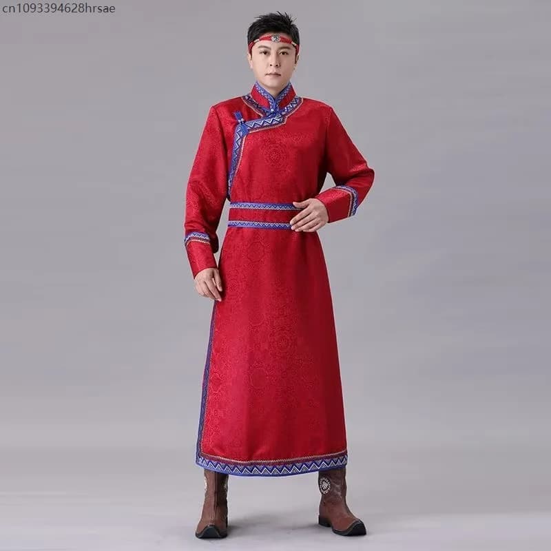 Mongolian Traditional Ethnic Grassland Robe