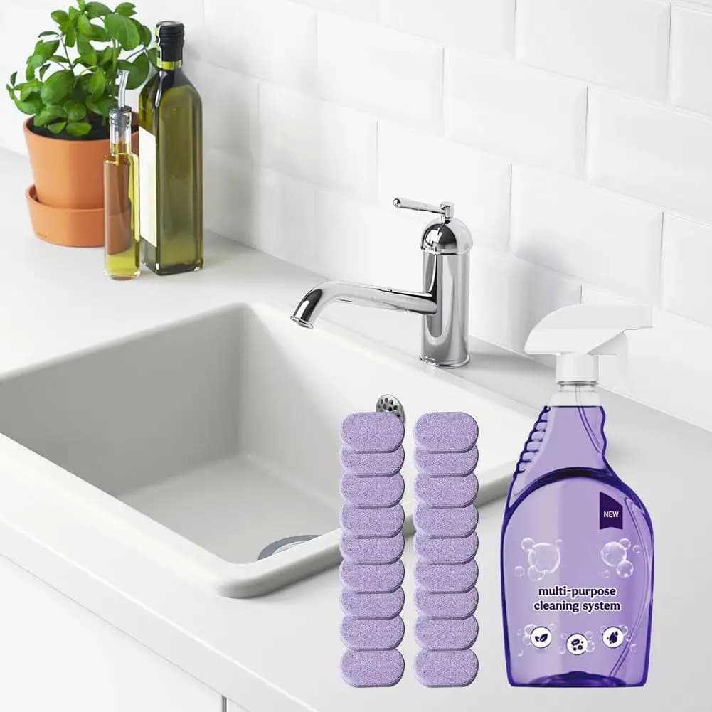 All-Purpose Cleaning Tablet System with Spray Bottle