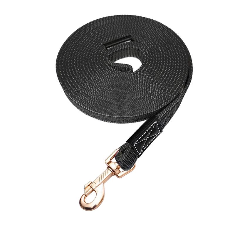 Adjustable Nylon Dog Leash with Rubber Grip