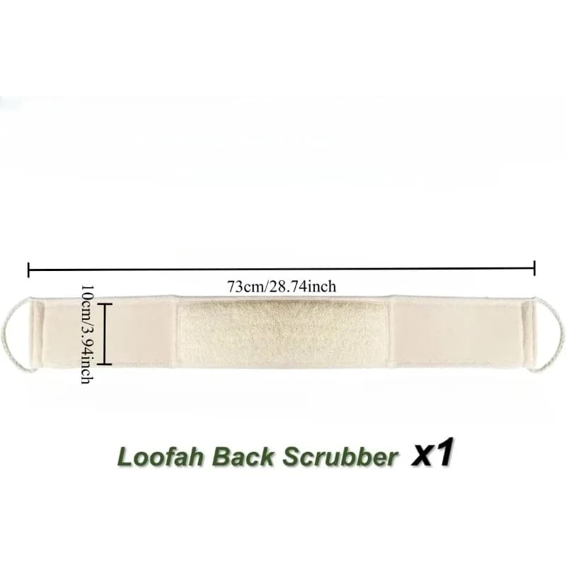 Natural Loofah Back Scrubber with Handles
