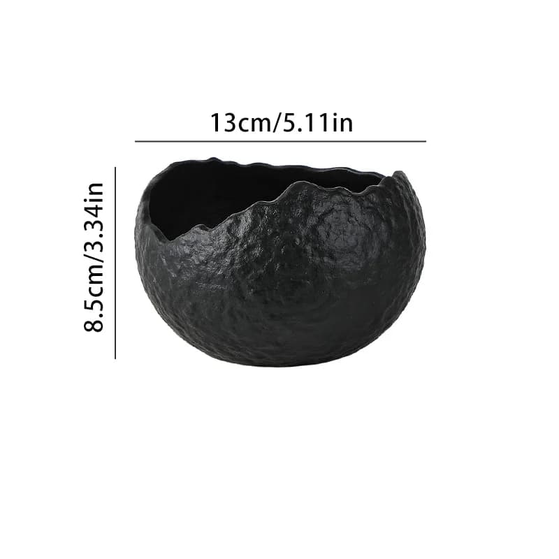 Irregular Eggshell Ceramic Bowl