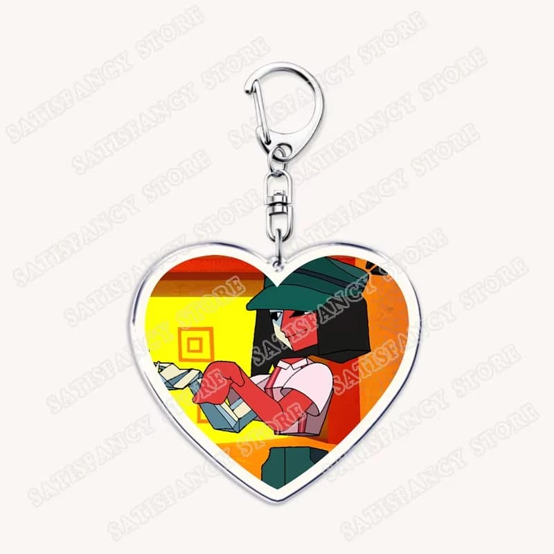 Hot Game Love Keychains for Accessories Bag Ena Dream BBQ Coral Glasses Taski Maiden Keyrings Jewelry Gamer Fans Gaming Gifts