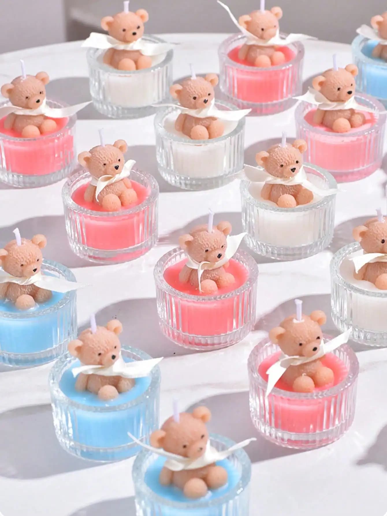 Valentine's Day Gift - Glass Bear Scented Candle, It Is Both Novel and Practical, and Can Also Create a Romantic Atmosphere.